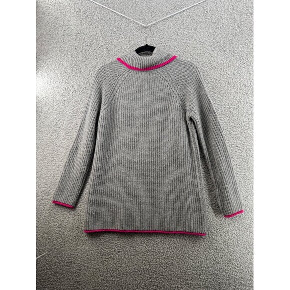 Bartolini Italian Wool/Cashmere Blend Ribbed Turtleneck Sweater Size Medium - Picture 2 of 10